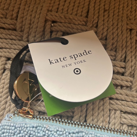 KATE SPADE x TARGET COLLABORATION Blue & Green Beaded Clutch NWT - Picture 7 of 12